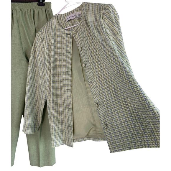 Alfred Dunner Pants - Alfred Dunner Size 14 Tweed Pant Suit EUC 6269 Grandmacore Pull On Pants